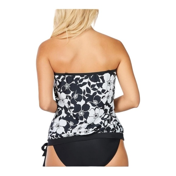 ISLAND ESCAPE Printed Blouson Tankini Top Size 16 NWT - Picture 4 of 8